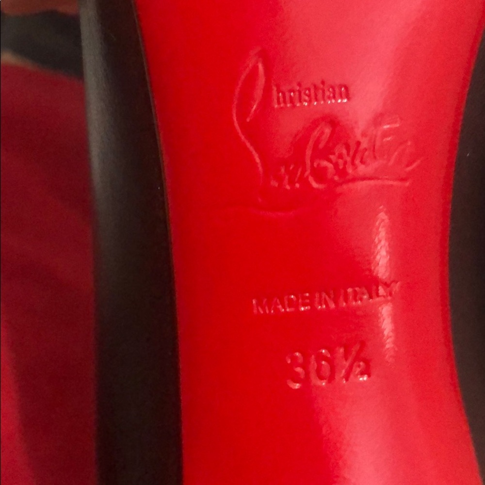 Christian Louboutin Pigalle 100MM Black Pumps - Picture 5 of 5